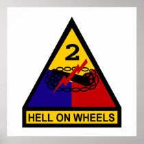 2nd AD Class A Shoulder Patch Posters
