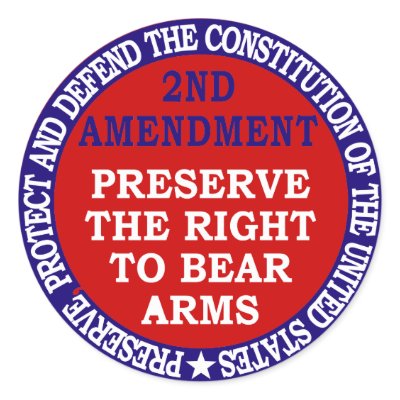 2nd Amendment Circle Round Sticker by montley