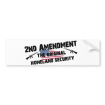 2nd  Amendment  Homeland Security American Flag Bumper Stickers