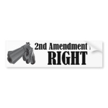 2nd Amendment is a RIGHT bumper stickers by patrioticdissent 2nd Amendment is a RIGHT bumper stickers