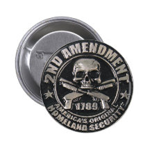 2nd Amendment Medal Pinback Button