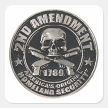 2nd Amendment Medal Stickers