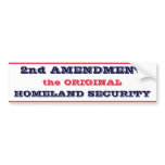 2nd Amendment Original Homeland Security Bumper Sticker
