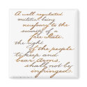 2nd amendment script magnets