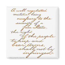 2nd amendment script magnets by rightleaning 2nd amendment script magnets