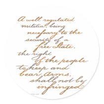 2nd amendment script stickers by rightleaning 2nd amendment script stickers
