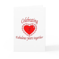 2nd. Anniversary Greeting Cards