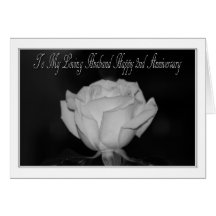 2nd Anniversary for Husband Card