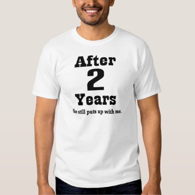 2nd Anniversary  Funny  T-shirt