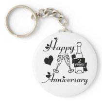 2nd. Anniversary Key Chains