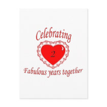 2nd. Anniversary Postcards