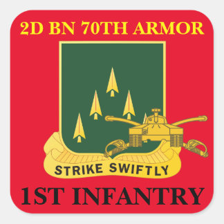 stickers 2nd infantry 70th battalion armor 1st armored
