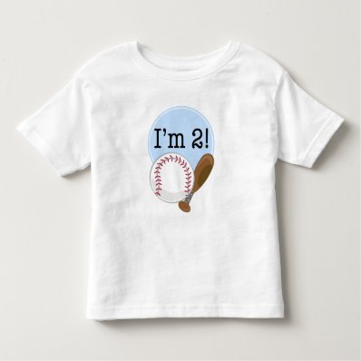 2nd Birthday Baseball Kids Tee Shirt
