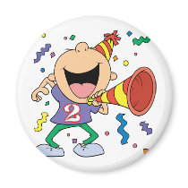 2nd Birthday Boy Refrigerator Magnet