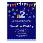 2nd Birthday Boy's Cute Party Invitation invitations