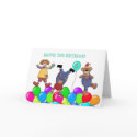 2nd Birthday Clowns Balloons cards by StarStock 2nd Birthday Clowns Balloons cards