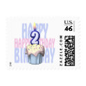 2nd Birthday Cupcake Birthday postage by thekiddiepatch 2nd Birthday Cupcake Birthday postage
