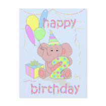 2nd Birthday Elephant Card for Boys postcards