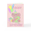 2nd Birthday Elephant for Girls cards by pooja1008 2nd Birthday Elephant for Girls cards