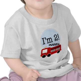 2nd Birthday Firetruck shirt