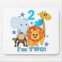2nd Birthday Jungle mousepads