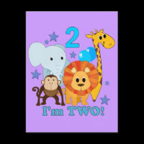 2nd Birthday Jungle postcards