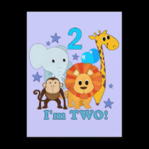 2nd Birthday Jungle postcards