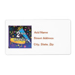 2nd Birthday Custom Shipping Label