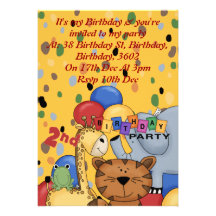 2nd Birthday Party Custom Invitation