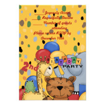 2nd Birthday Party Personalized Invite