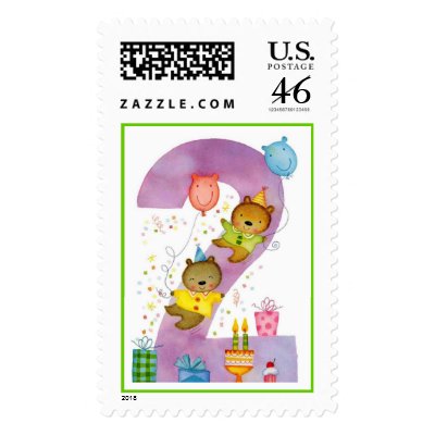 2nd Birthday Postage by dfscom