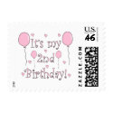 2nd Birthday postage by totallypainted 2nd Birthday postage