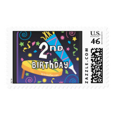 2nd Birthday Postage Stamp