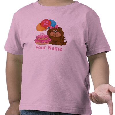 2nd Birthday Puppy Personalized T-shirt