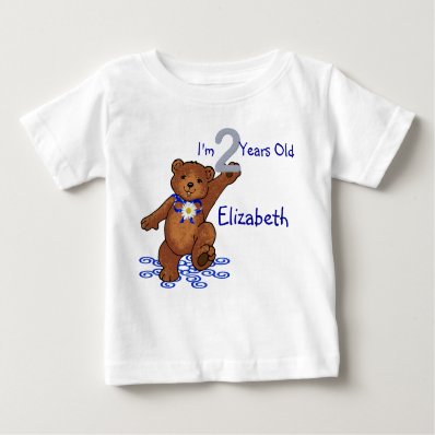 2nd Birthday Teddy Bear for Girl Tshirts