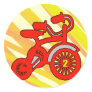 2nd Birthday Trike Round Sticker