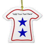 2nd Blue Star Mom (Add Your Own Text) Ornament