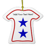 2nd Blue Star Mom (Add Your Own Text) Ornament