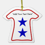 2nd Blue Star Mom (Add Your Own Text) Ornament