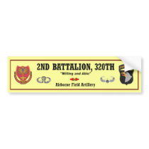 2nd Bn, 320th FA Bumper.Sticker Bumper Sticker