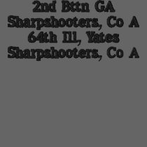 2nd Bttn GA Sharpshooters, Co A64th Ill, Yates ... embroidered shirts