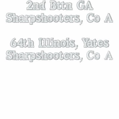 2nd Bttn GA Sharpshooters, Co A 64th Illinois, ... Embroidered Jacket by hcove06