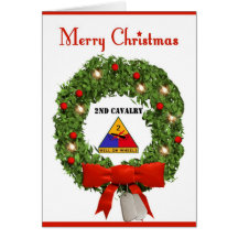 2nd Cavalry Military Christmas Card