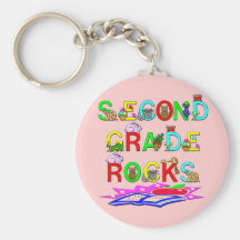 2nd Grade Rocks Keychains