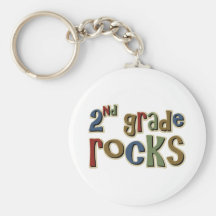 2nd Grade Rocks Second Keychains