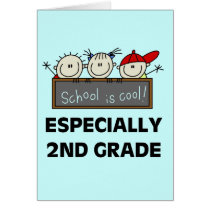 2nd Grade School is Cool Tshirts and Gifts Card