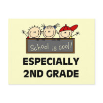 2nd Grade School is Cool Tshirts and Gifts postcards