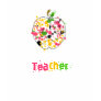 2nd grade Teacher Paint Splatter Apple T Shirt
