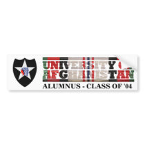 2nd Infantry Division U of Afghanistan Sticker Bumper Sticker