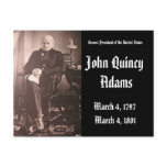 2nd President Of the United States John Adams Post Card